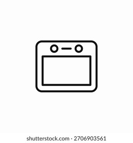 kitchen baking appliance icon sign vector