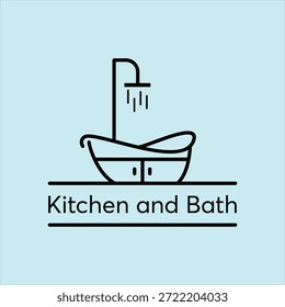 Küche und Bad Konzept Logo Design Vektor Vorlage