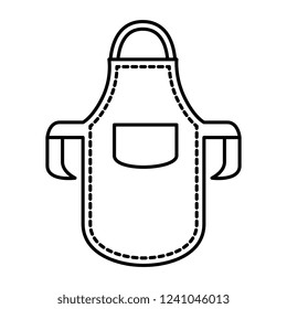 kitchen bbq apron icon
