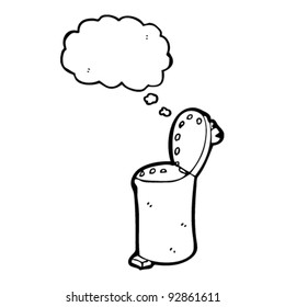 kitchen bin cartoon character
