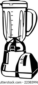 Kitchen Blender Appliance Vector Illustration