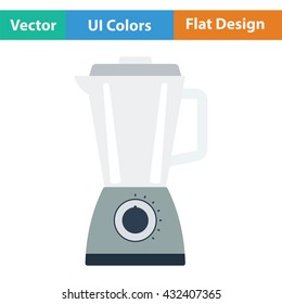Kitchen blender icon. Flat design. Vector illustration.