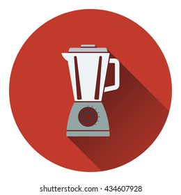 Kitchen blender icon. Flat design. Vector illustration.