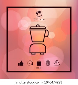 Kitchen blender linear icon
