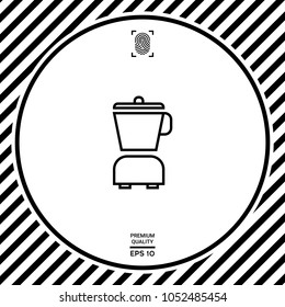 Kitchen blender linear icon