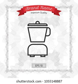 Kitchen blender linear icon