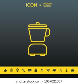 Kitchen blender linear icon
