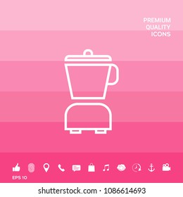 Kitchen blender linear icon