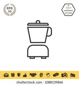 Kitchen blender linear icon