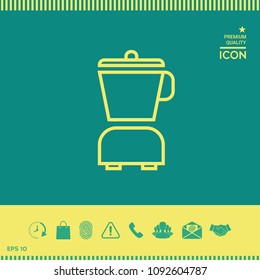 Kitchen blender linear icon
