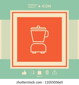 Kitchen blender linear icon