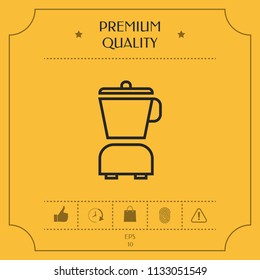 Kitchen blender linear icon
