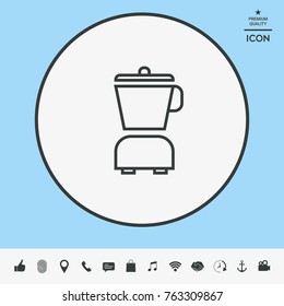 Kitchen blender linear icon