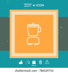 Kitchen blender linear icon