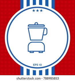 Kitchen blender linear icon