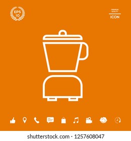 Kitchen blender linear icon. Graphic elements for your design