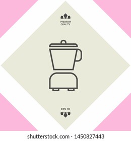 Kitchen blender linear icon. Graphic elements for your design