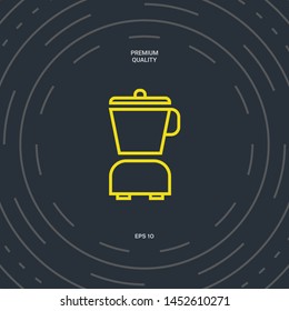 Kitchen blender linear icon. Graphic elements for your design
