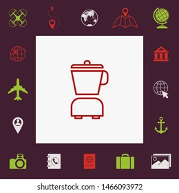 Kitchen blender linear icon. Graphic elements for your design