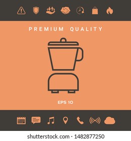 Kitchen blender linear icon. Graphic elements for your design