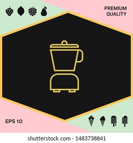 Kitchen blender linear icon. Graphic elements for your design