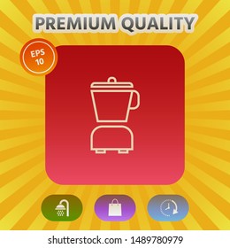 Kitchen blender linear icon. Graphic elements for your design
