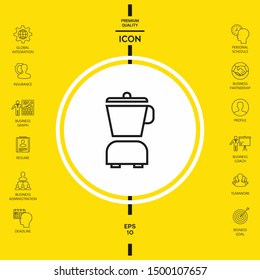 Kitchen blender linear icon. Graphic elements for your design
