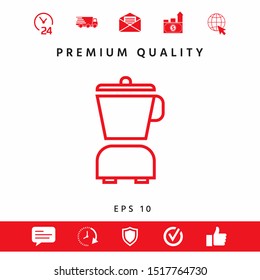 Kitchen blender linear icon. Graphic elements for your design
