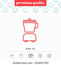 Kitchen blender linear icon. Graphic elements for your design
