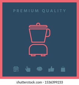 Kitchen blender linear icon. Graphic elements for your design
