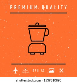 Kitchen blender linear icon. Graphic elements for your design