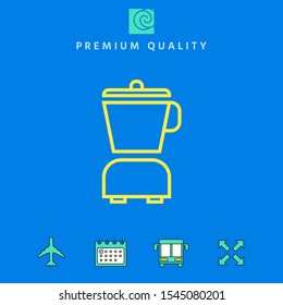 Kitchen blender linear icon. Graphic elements for your design