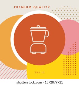 Kitchen blender linear icon. Graphic elements for your design