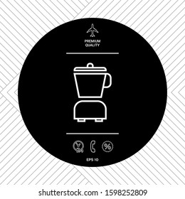 Kitchen blender linear icon. Graphic elements for your design