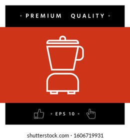 Kitchen blender linear icon. Graphic elements for your design
