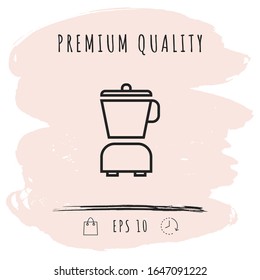 Kitchen blender linear icon. Graphic elements for your design
