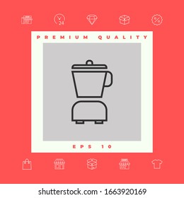Kitchen blender linear icon. Graphic elements for your design