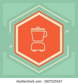 Icono lineal del mezclador de cocina. Elementos gráficos para su diseño
