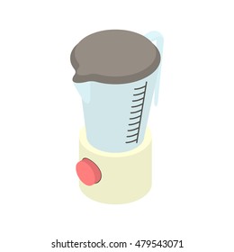 Kitchen blender machine icon in cartoon style on a white background vector illustration