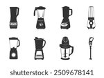 Kitchen blender silhouette, Blender silhouette, Juice blender silhouette