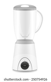 kitchen blender stationary vector illustration isolated on white background