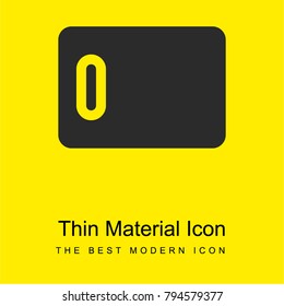 Kitchen board bright yellow material minimal icon or logo design