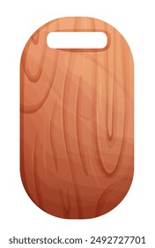 Kitchen board for chopping with wooden texture. Vector iluustration