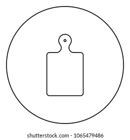 Kitchen board icon black color in circle