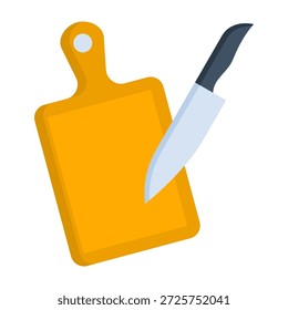 Kitchen Board Icon Flat Style Vector Illustration