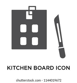 Kitchen board icon vector isolated on white background for your web and mobile app design, Kitchen board logo concept