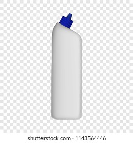 Kitchen bottle cleaner mockup. Realistic illustration of kitchen bottle cleaner vector mockup for on transparent background