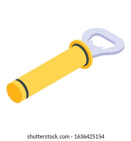 Kitchen bottle-opener icon. Isometric of kitchen bottle-opener vector icon for web design isolated on white background