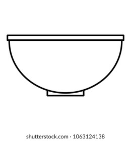 kitchen bowl empty icon