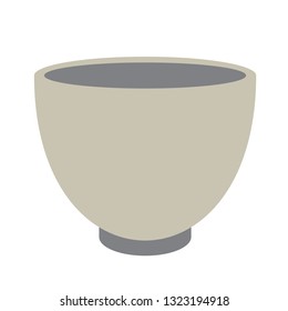 kitchen bowl flat simple illustration. Home and kitchen series. Tableware food and dishes.